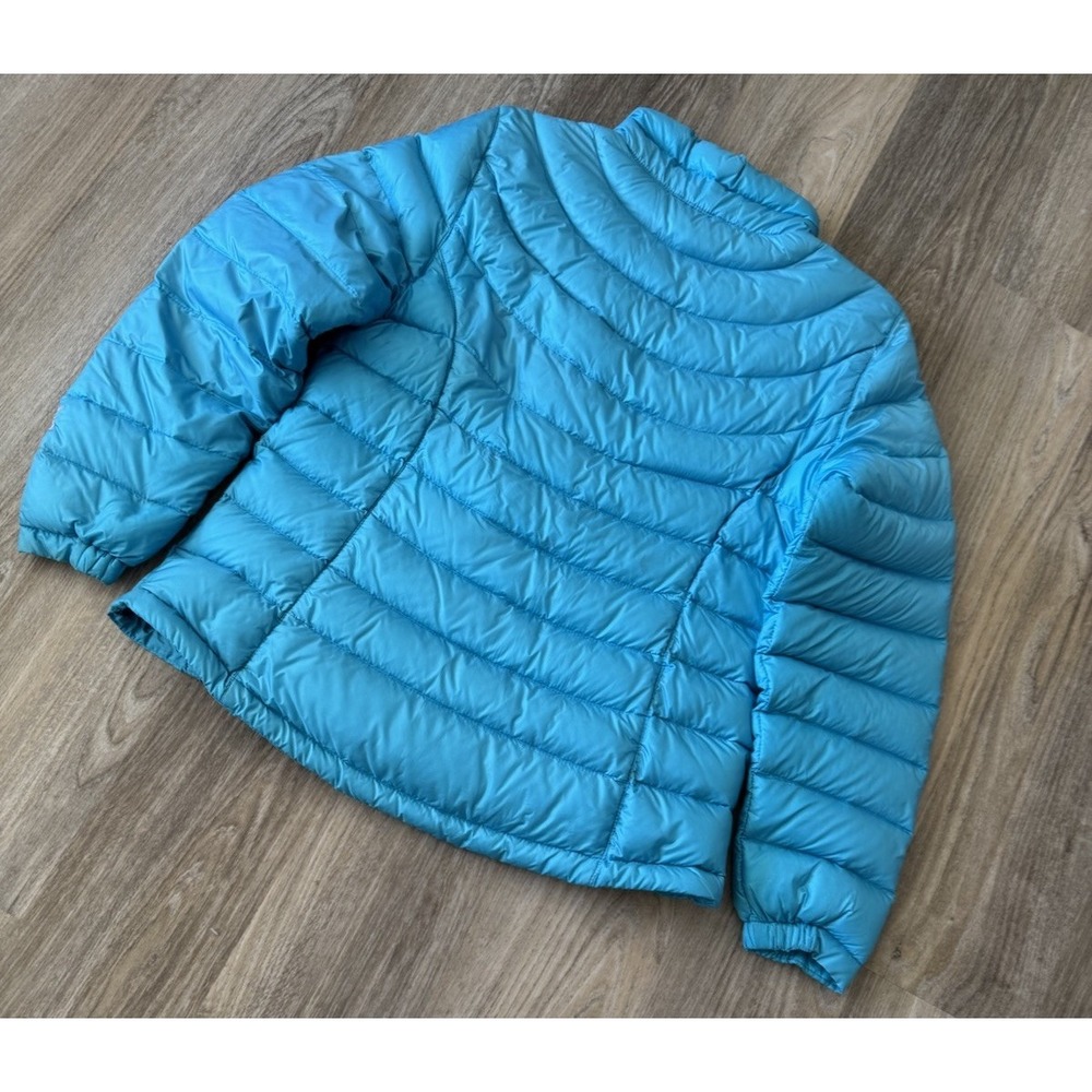 LL Bean‎ 85 Down Puffer  Jacket Women Med Downtek 502455 Active Sky Blue - Picture 4 of 10